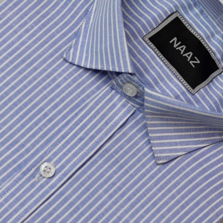 Full Sleeve Shirt - Sky Blue Strip